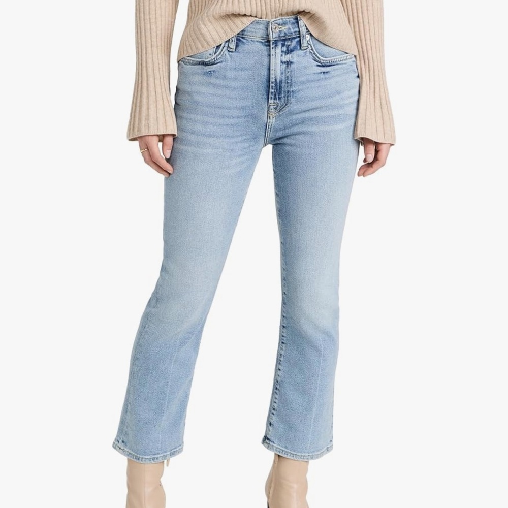7 For All Mankind Light Wash Flare Jeans